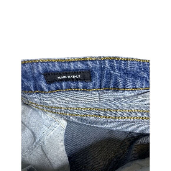 R13 Kate Skinny Jean Size 28 distressed raw hem made in Italy - Picture 9 of 14